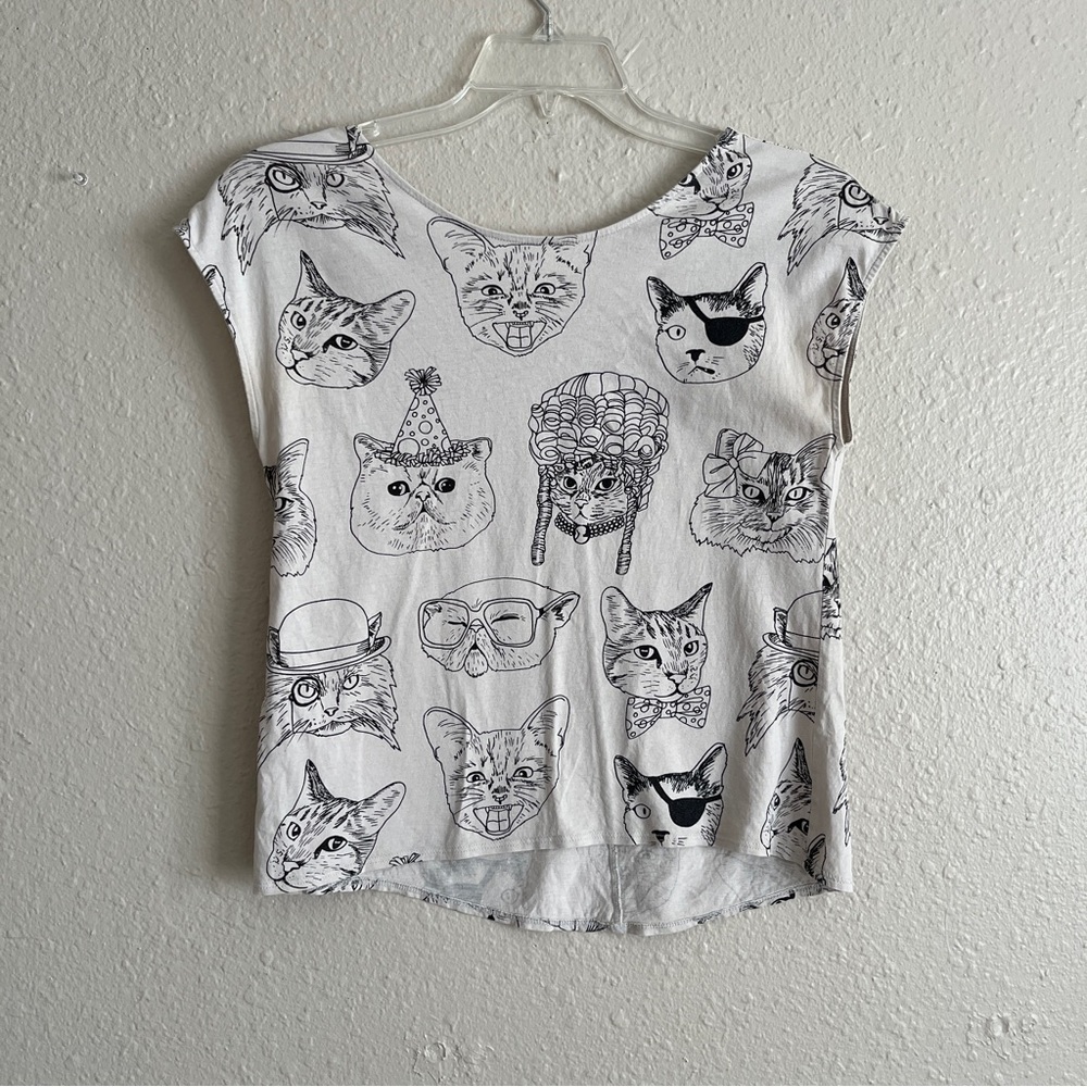 Brooklyn Industries cat print tee